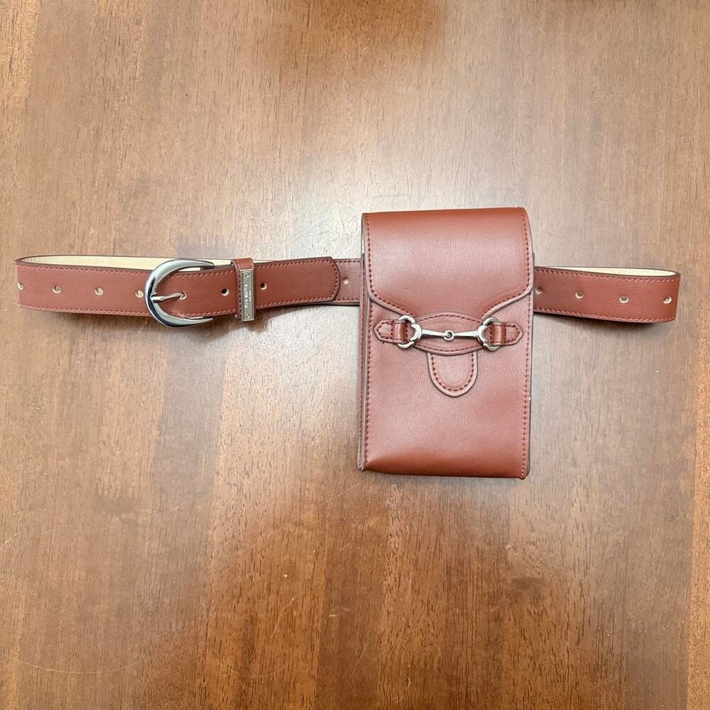 Steve Madden Brown Leather Belt Bag